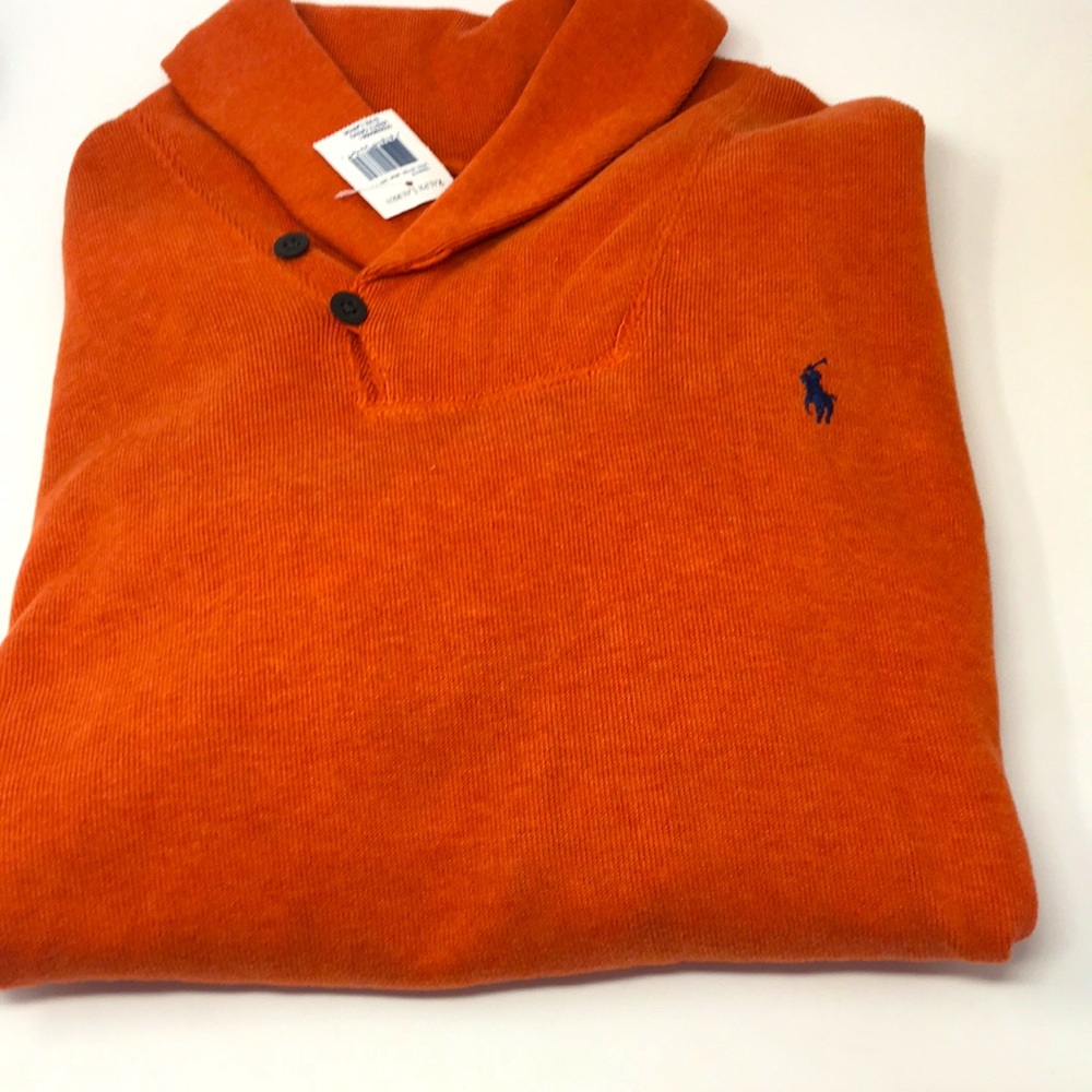 Ralph Lauren Polo, large, men’s , burnt orange pullover